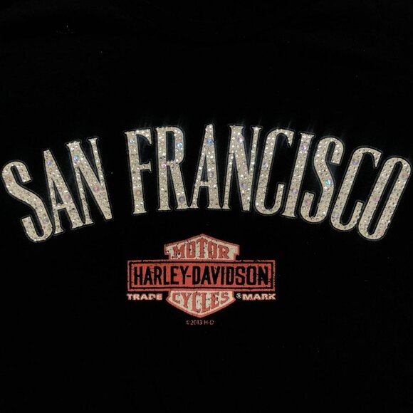 Harley Davidson Rhinestone Tee - Picture 5 of 9